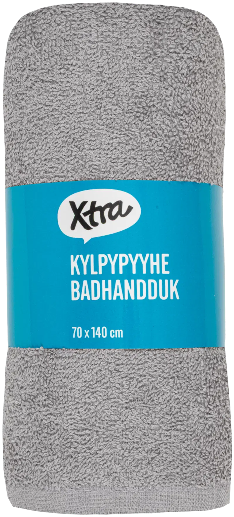 Полотенце Xtra банное 70х140 см серое (цвет серый)