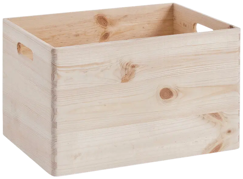 Корзина для хранения Zeller деревянная 40 x 30 x 24 см (цвет естественный)