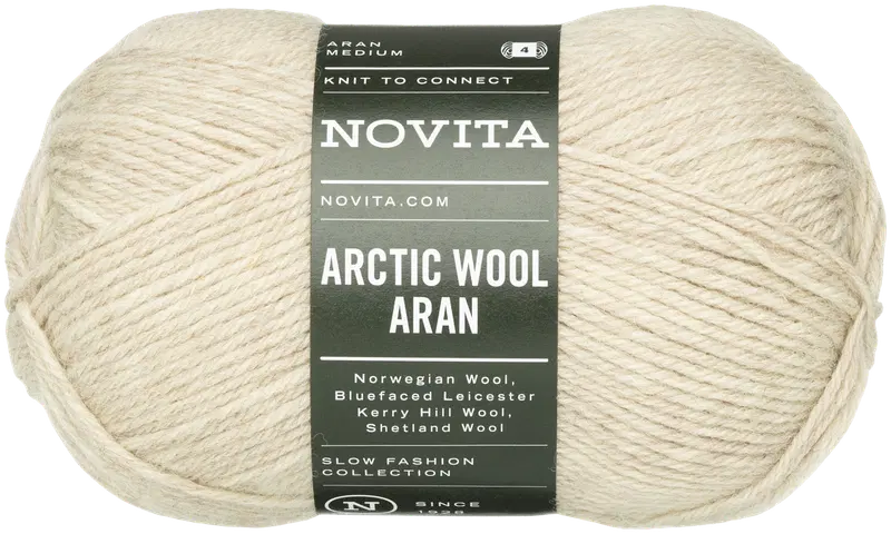 Пряжа Novita Arctic Wool Aran 100 г олень 631 (цвет северный олень)