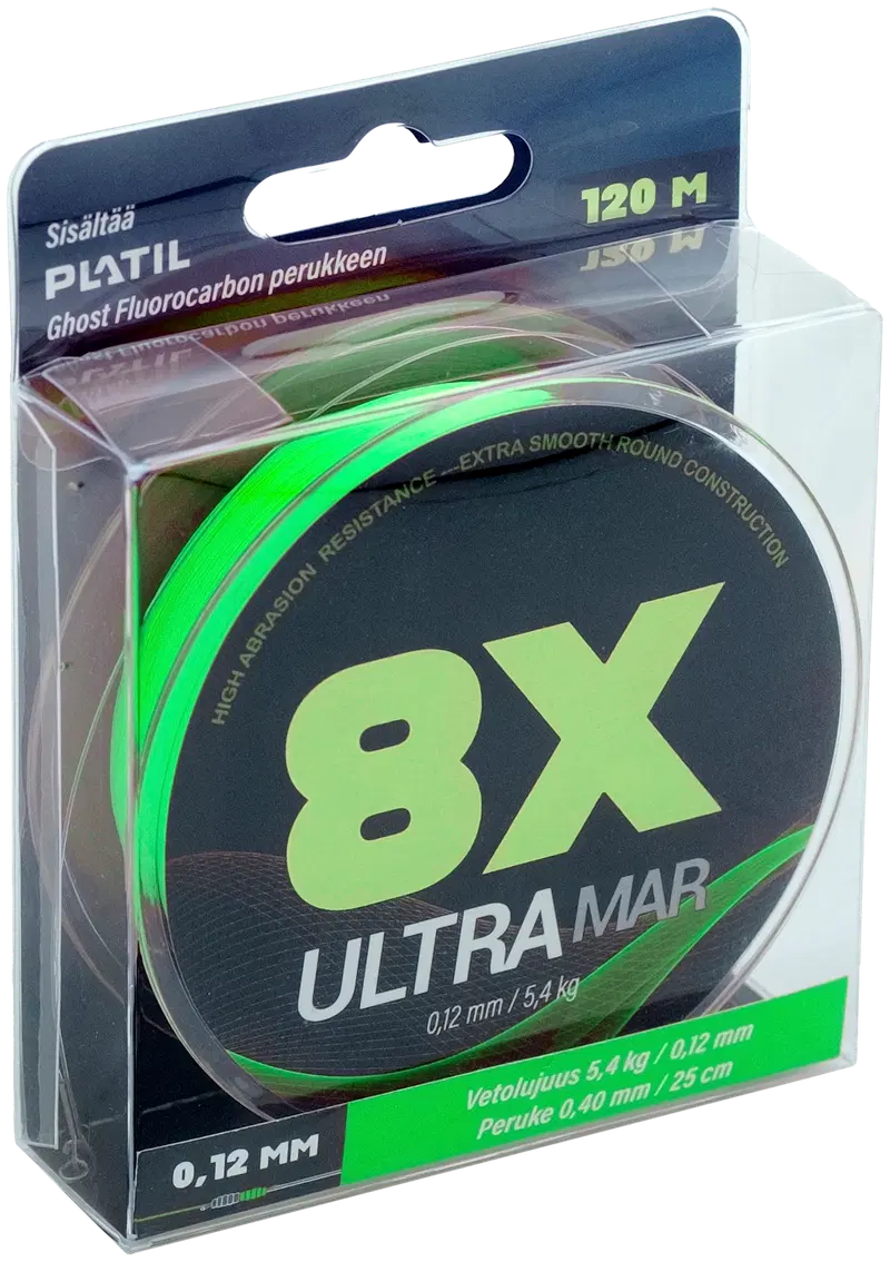 Оптоволоконная линия UltraMar 8X 120м/0,18+перуке (цвет Зеленый)