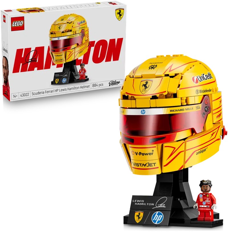 LEGO® Editions Formula 1 43022 Шлем Scuderia Ferrari HP — Льюис Хэмилтон