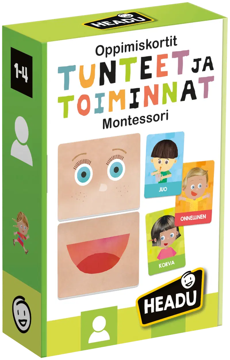Карты памяти Headu Montessori «Эмоции и деятельность» (финский)
