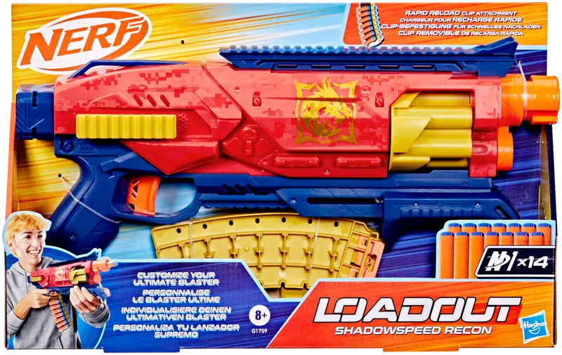 Игрушечный пистолет Nerf Loadout Shadowspeed Recon