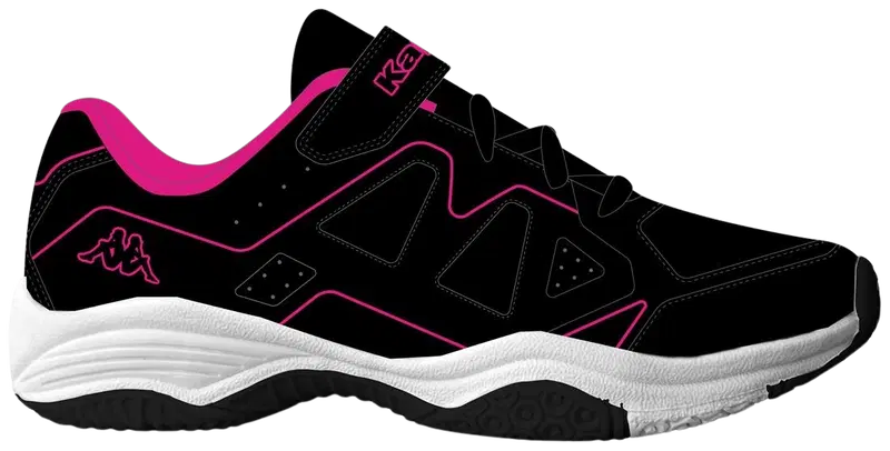 Детские кроссовки Kappa Logo Padennis 311Q75W (размер 30, цвет черно-фуксия яркая роза)