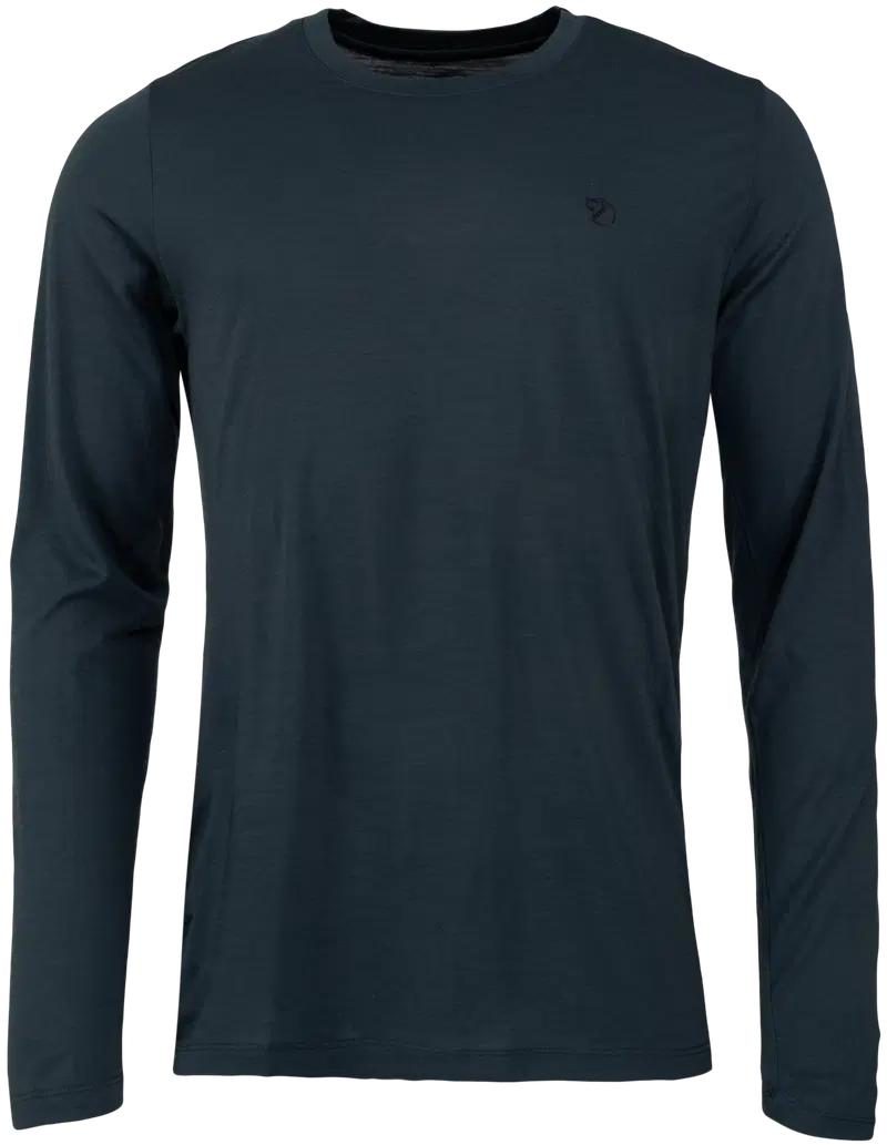 Мужская рубашка Fjällräven Abisko Wool LS M (размер С, цвет Темно-синий)