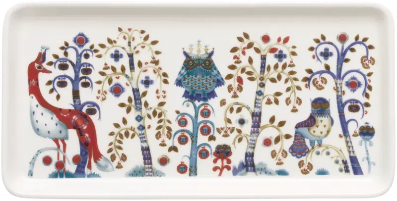 Тарелка Iittala Taika прямоугольная 12х24см белая. (цвет белый)