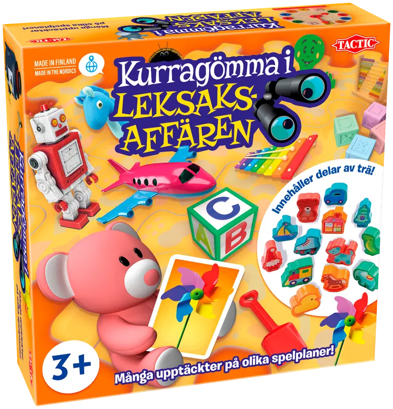 Тактическая настольная игра Kurragömma i Leksaksaffären на шведском языке