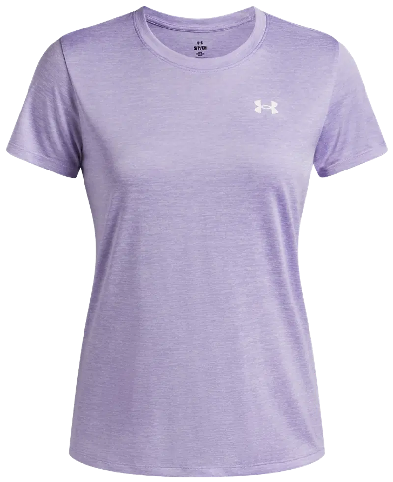 Женская тренировочная рубашка с короткими рукавами Under Armour Tech SSC Twist 1384230 (размер М, цвет Фиолетовый)