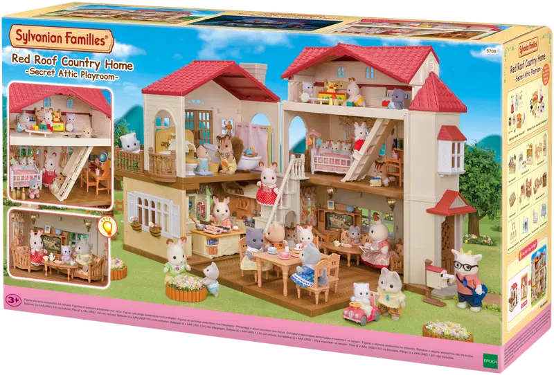 Таунхаус Sylvanian Families на чердаке