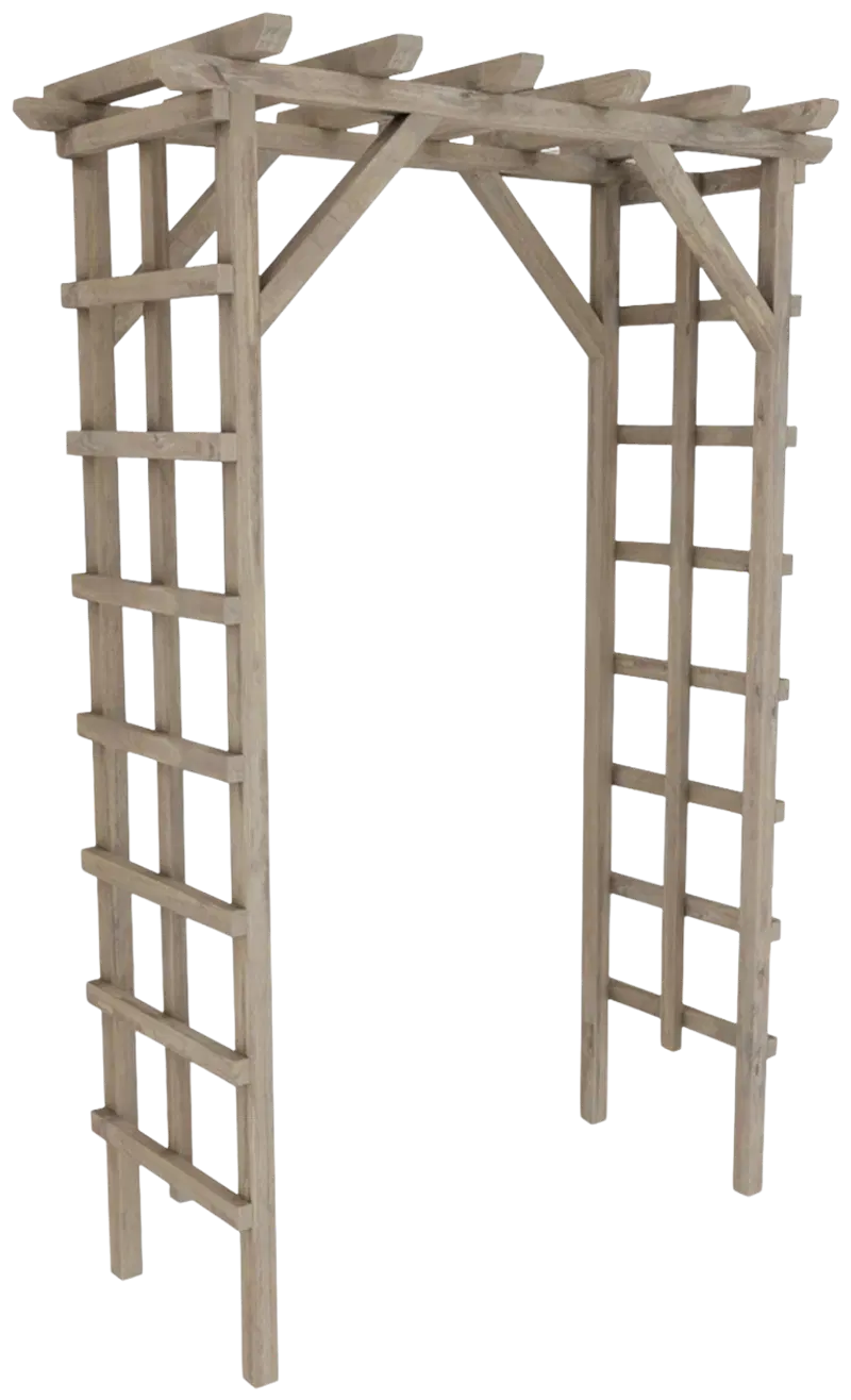 Садовые ворота светло-серые, 210x140x69см (цвет СВЕТЛО-СЕРЫЙ)