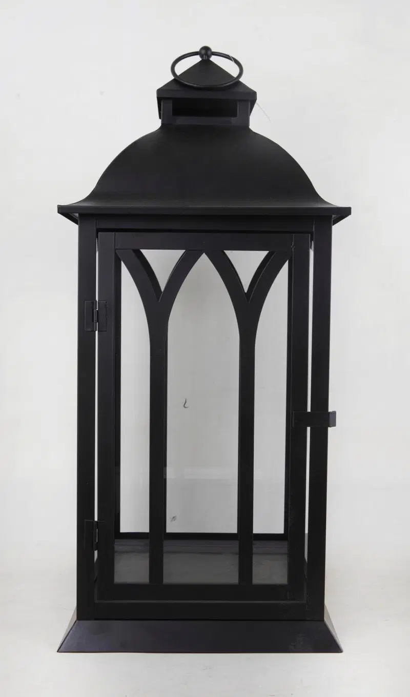 Домашний уличный фонарь Alda 24x24x54 см черный (цвет Черный)