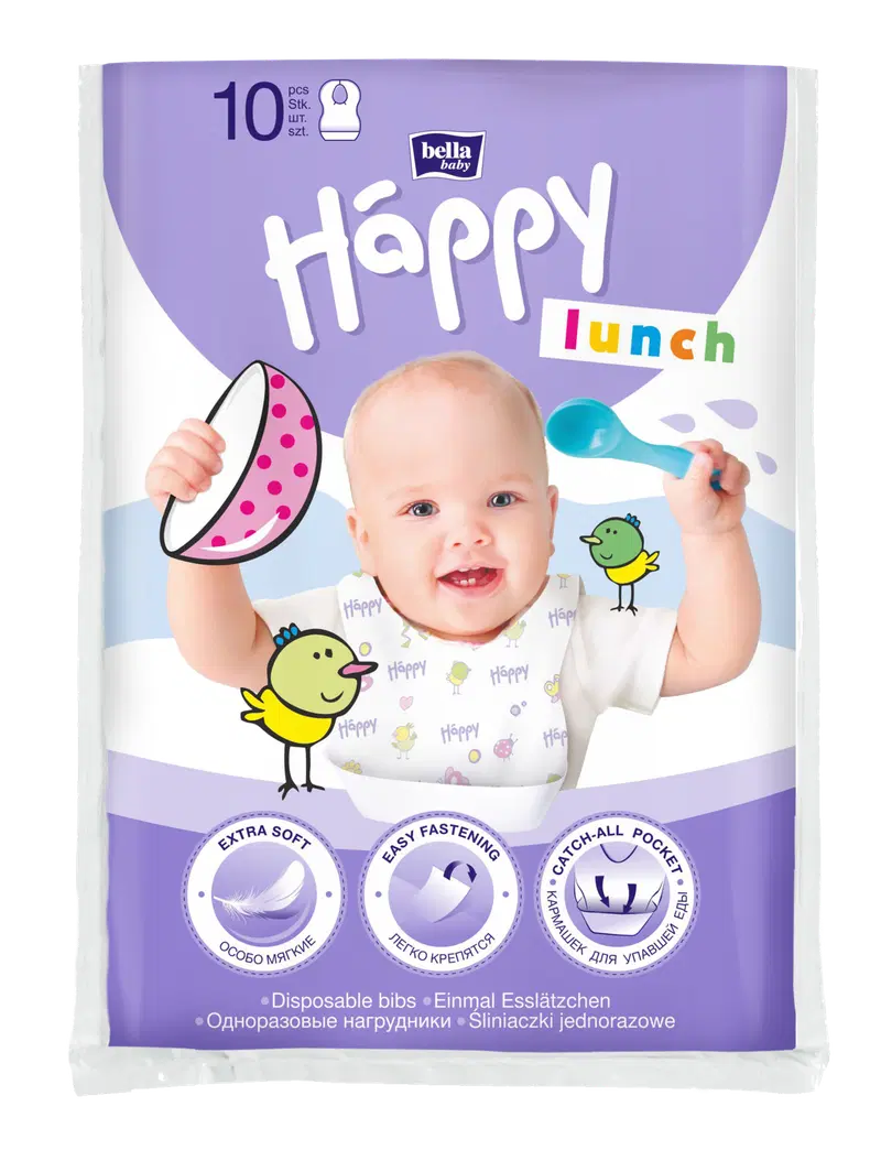 Нагрудник Happy одноразовый 10 шт.