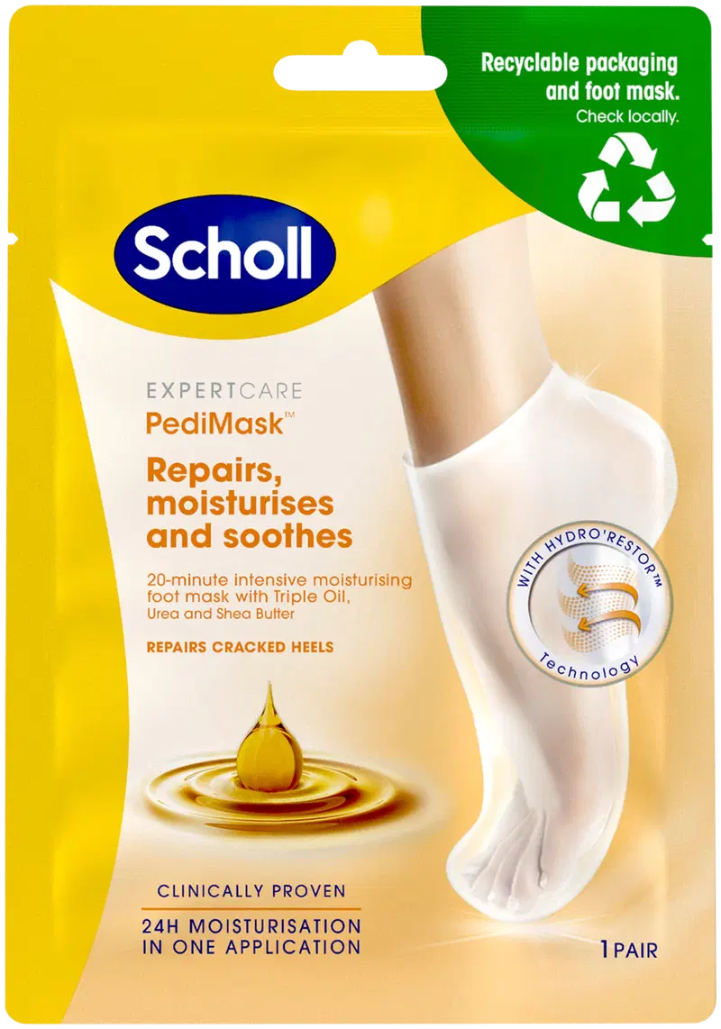 Маска для ног Scholl PediMask 3xOil