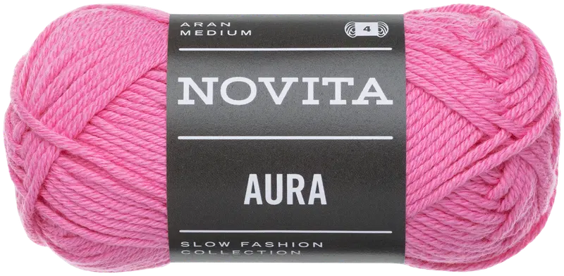 Хлопковая пряжа Novita Aura 50 г любовь (цвет увлечение)