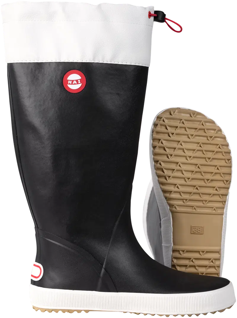 Ботинки унисекс Hai Barefoot Black (размер 36, цвет Черный/белый)