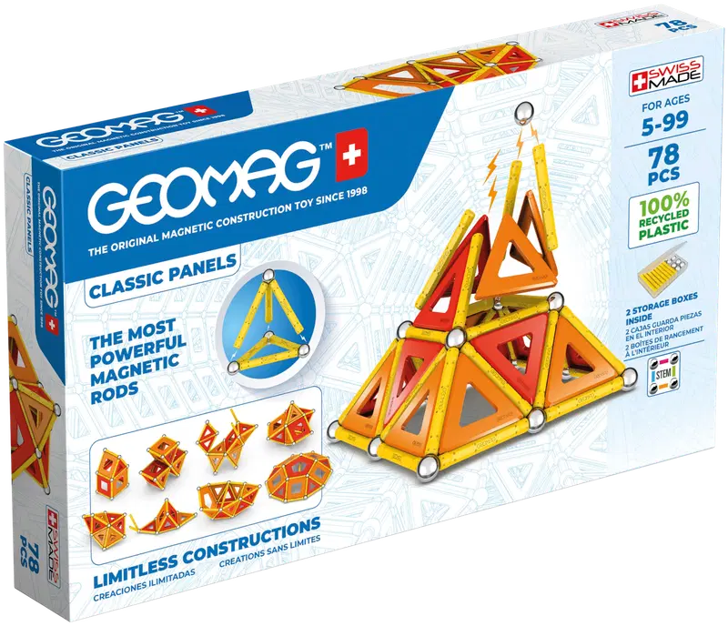 Магнитный конструктор Geomag Classic Panels, 78 деталей