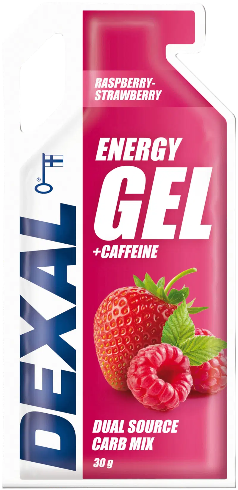 Гель Dexal Energy малина-клубника+кофеин 30г