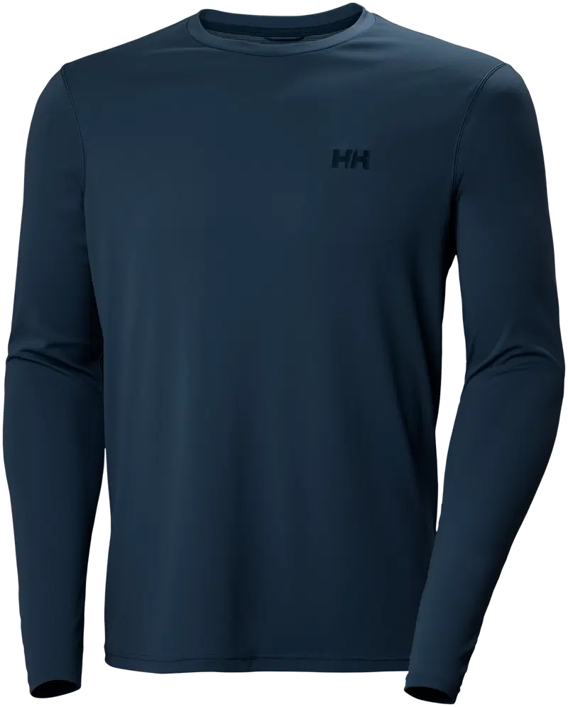 Мужская солнцезащитная рубашка Helly Hansen с длинным рукавом HH Lifa Active Solen LS 48352 (размер С, цвет Военно-морской)