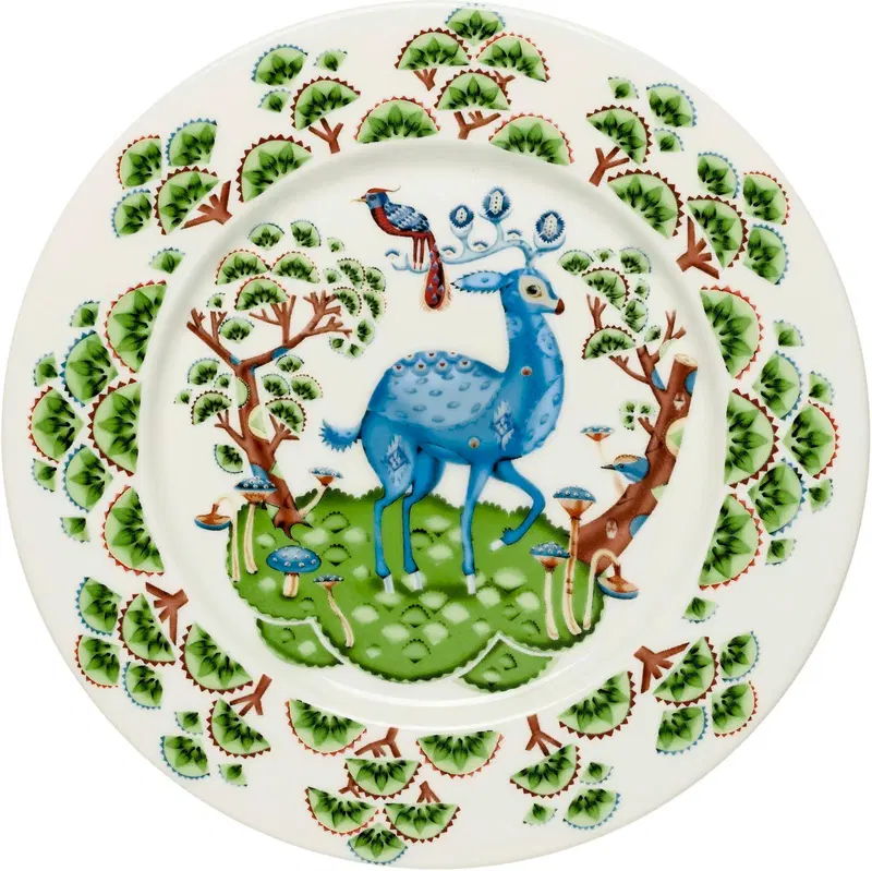 Тарелка Iittala Fairy Forest 22 см (цвет Зеленый)