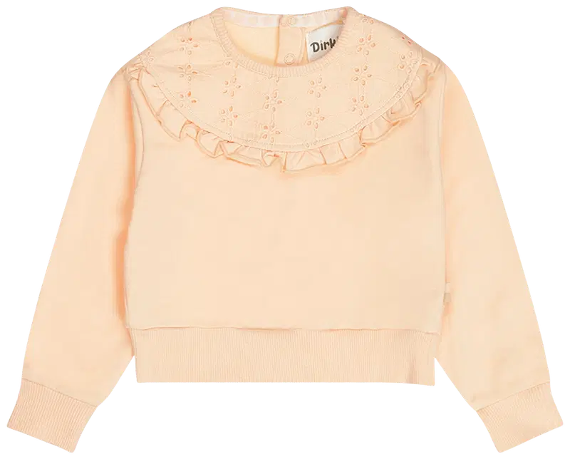 Детская толстовка с оборками Dirkje N58322-35 (размер 92, цвет Персик)