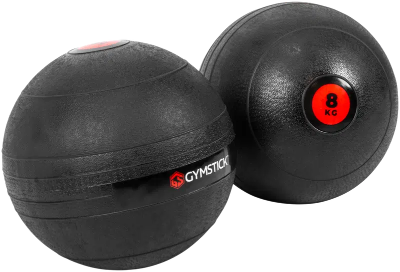 Мяч для фитнеса Gymstick Slam Ball (размер 4 кг, цвет ЧЕРНО-КРАСНЫЙ)