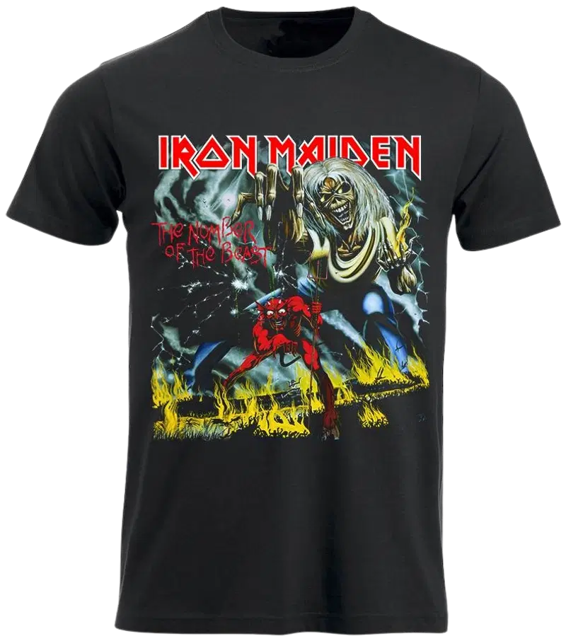 Мужская футболка Iron Maiden (размер С, цвет ЧЕРНЫЙ)