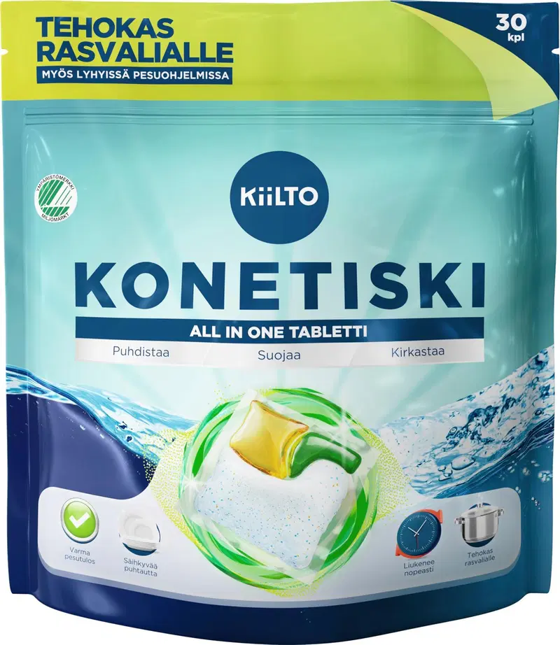 Kiilto All in 1 Таблетки для посудомоечной машины 30 шт.