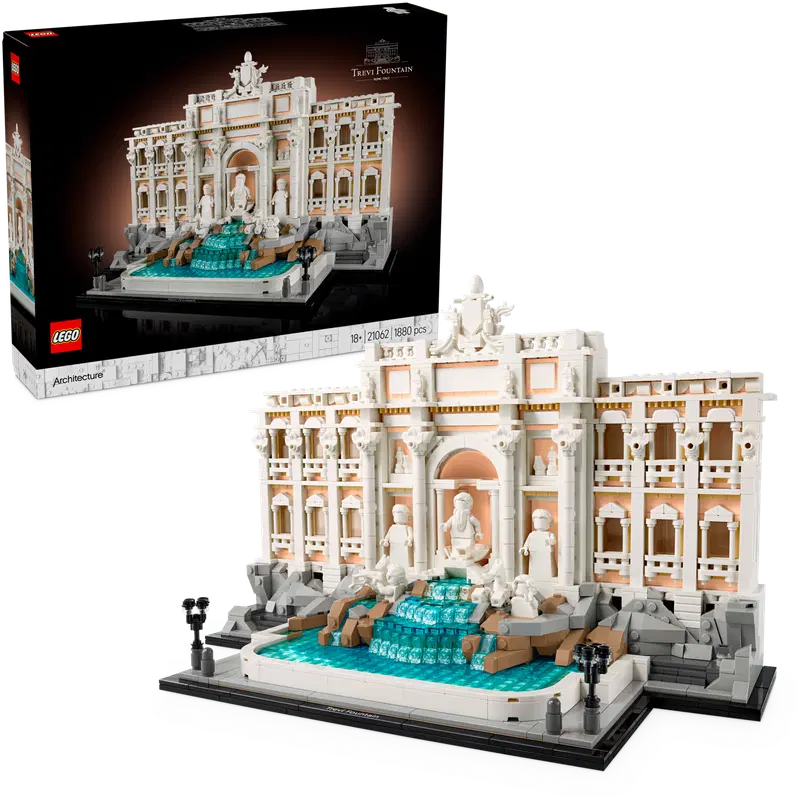 LEGO® Architecture 21062 Фонтан Треви, достопримечательность Италии, коллекционная модель Рима