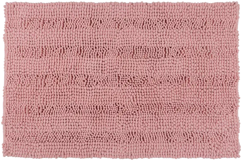 Коврик для ванной House Chenille Stripe 50х80 см, розовый (цвет роза)